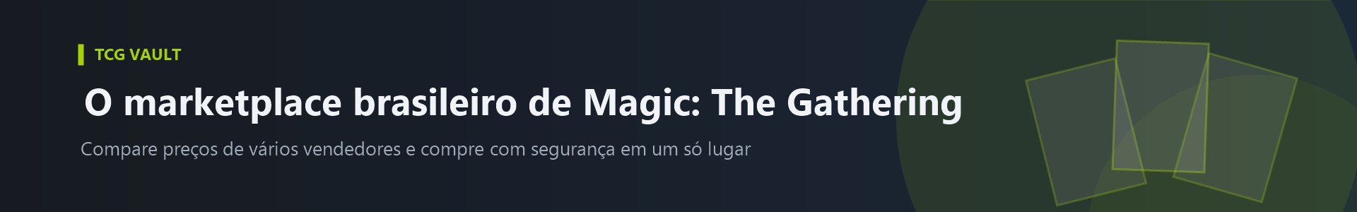 Banner promocional TCG Vault
